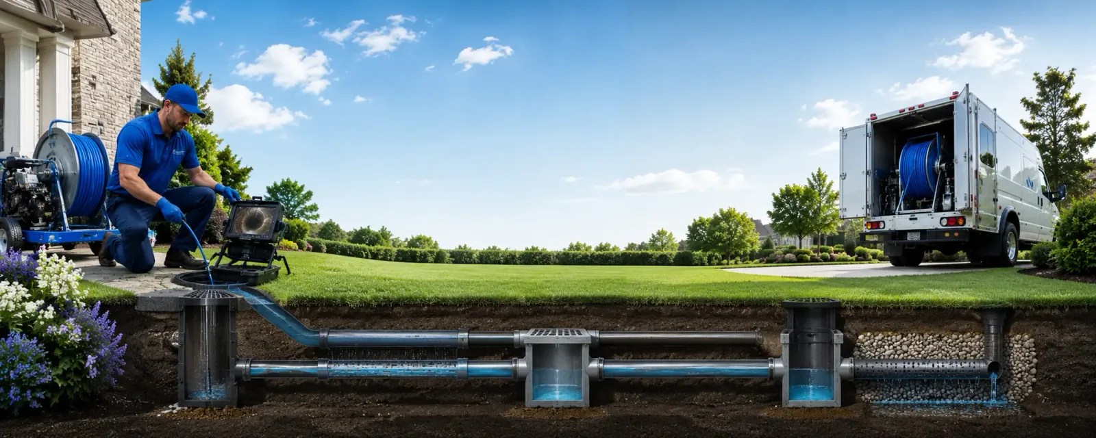 Outdoor drain cleaning information for Leonardville, KS